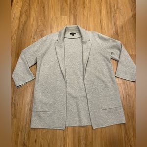 J. Crew Sophie open front sweater cardigan, Heather Grey, size medium